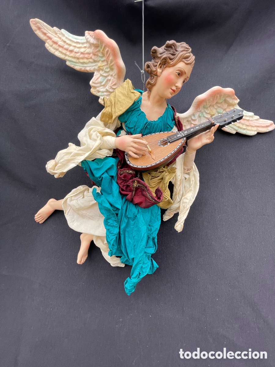 Figuras de Bel&eacute;n: &Aacute;NGEL. MADERA Y TERRACOTA. - Foto 8