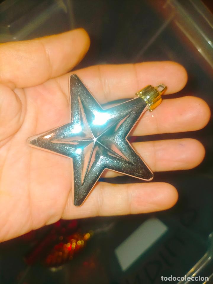 Figuren f&uuml;r Weihnachtskrippen: ANTIGUA DECORACION NAVIDE&Ntilde;A PARA ARBOL DE NAVIDAD , PORTAL DE BELEN ETC, BOLA ESTRELLA