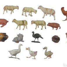 Figuras de Belén: B31. 17 FIGURAS ANIMALES NACIMIENTO PORTAL DE BELÉN NAVIDAD PECH COMANSI OLIVER. Lote 376967364