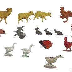 Figuras de Belén: B32. 17 FIGURAS ANIMALES NACIMIENTO PORTAL DE BELÉN NAVIDAD PECH COMANSI OLIVER. Lote 376967769