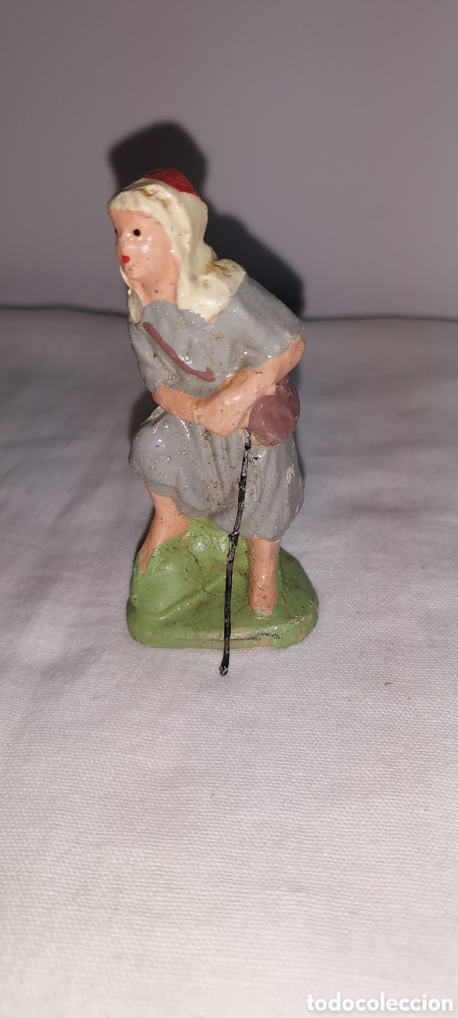 Figuras de Bel&eacute;n: PASTOR DE BARRO PARA NACIMIENTO - Foto 2