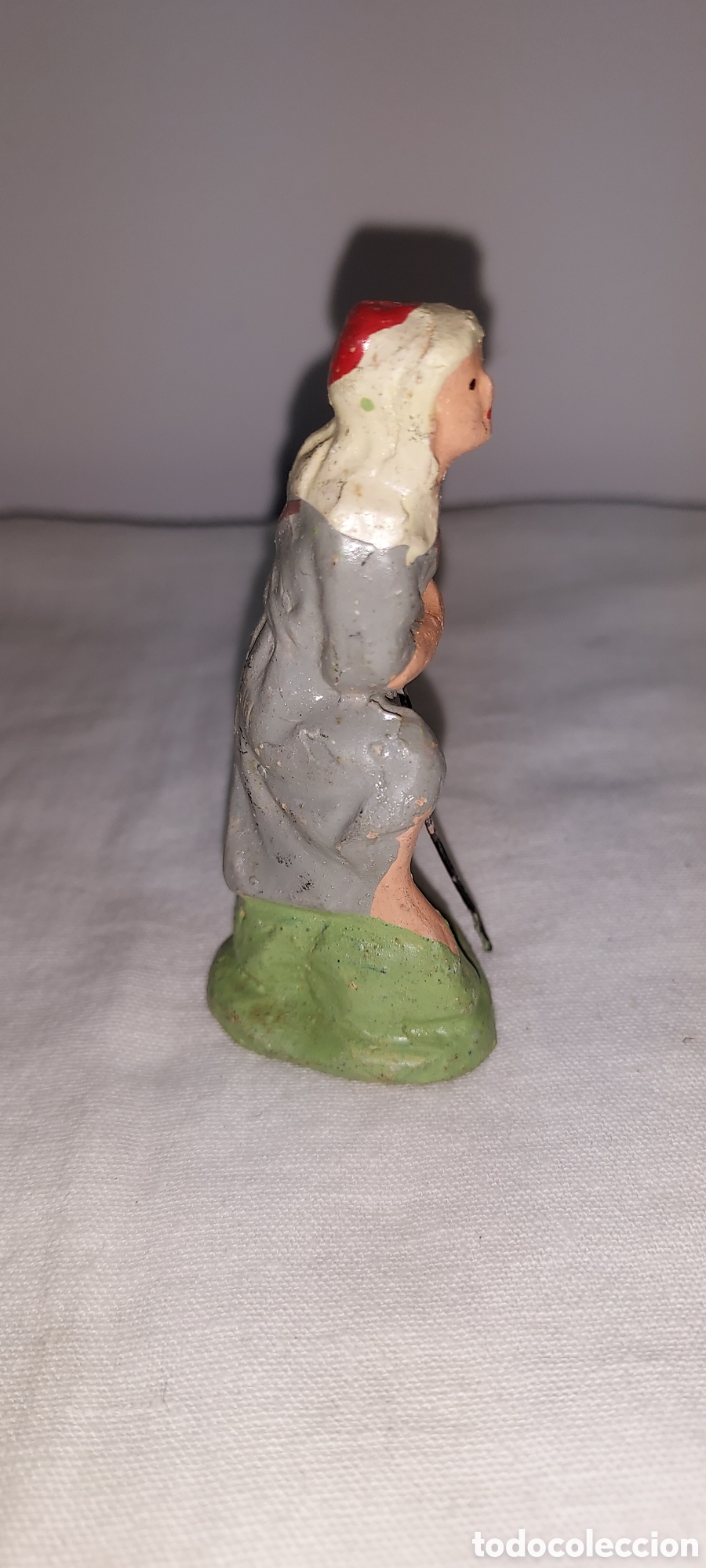 Figuras de Bel&eacute;n: PASTOR DE BARRO PARA NACIMIENTO - Foto 3