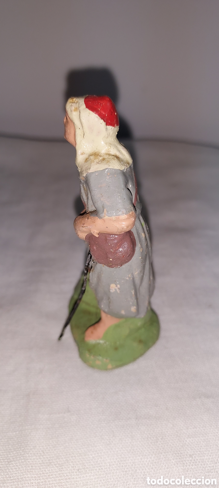 Figuras de Bel&eacute;n: PASTOR DE BARRO PARA NACIMIENTO - Foto 5