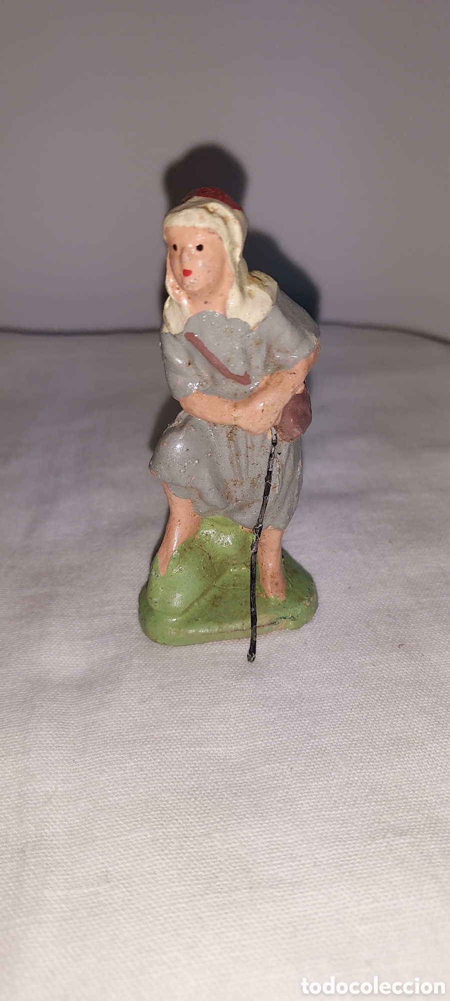 Figuras de Bel&eacute;n: PASTOR DE BARRO PARA NACIMIENTO - Foto 1