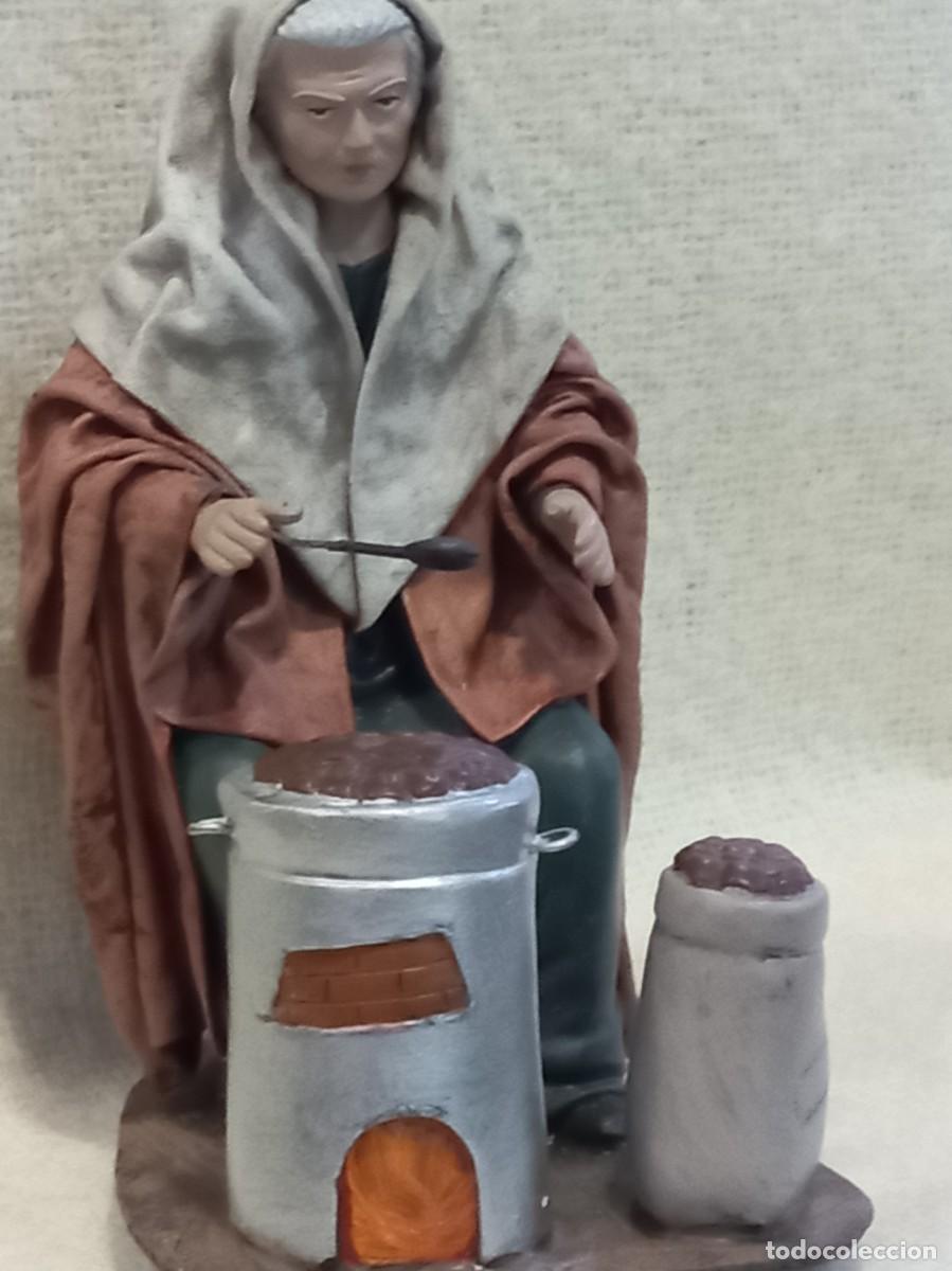 Figuras de Bel&eacute;n: CASTA&Ntilde;ERA (21cm) &uml;SERRANO&uml; barro lienzado - Foto 1