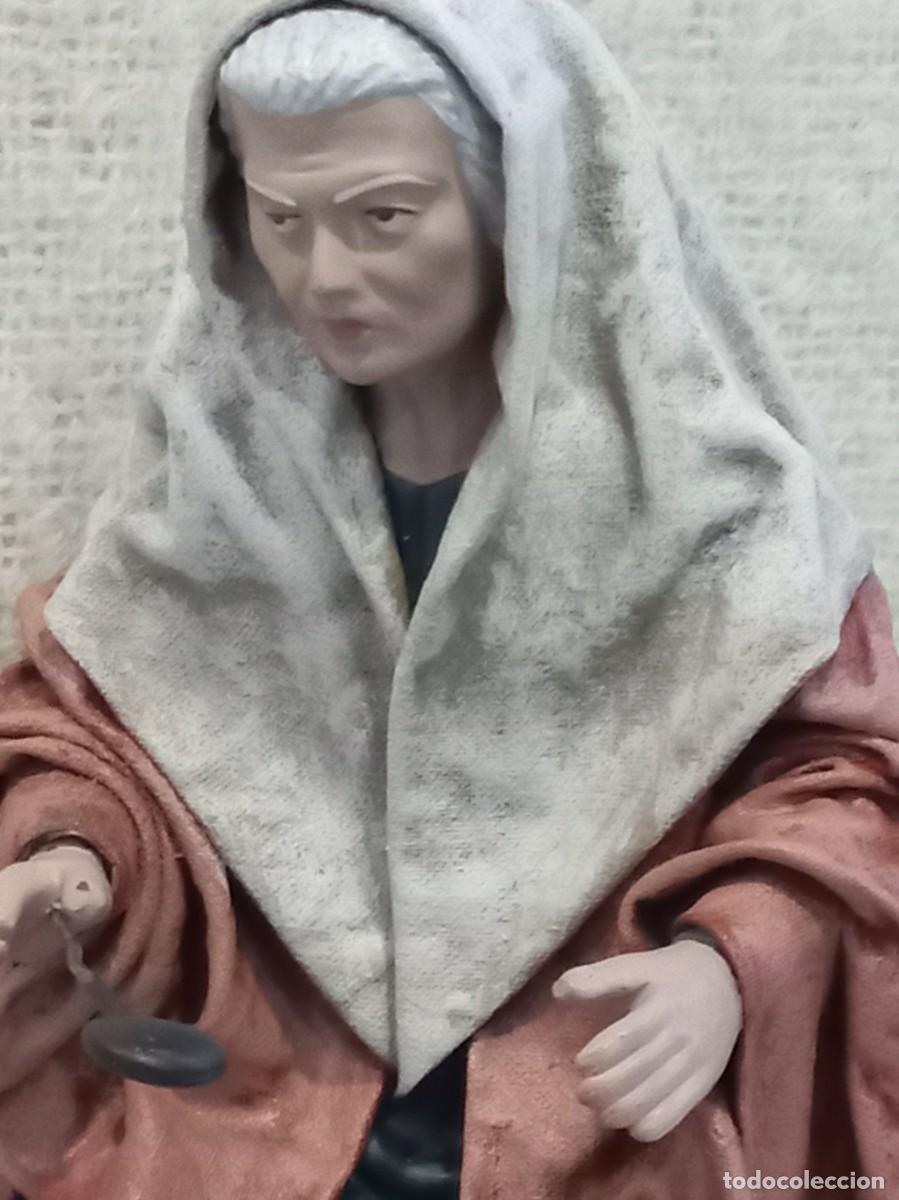 Figuras de Bel&eacute;n: CASTA&Ntilde;ERA (21cm) &uml;SERRANO&uml; barro lienzado - Foto 3