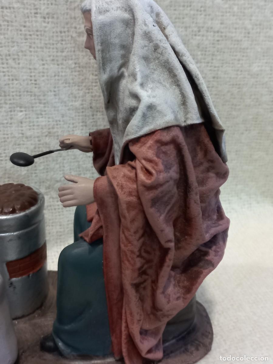 Figuras de Bel&eacute;n: CASTA&Ntilde;ERA (21cm) &uml;SERRANO&uml; barro lienzado - Foto 9