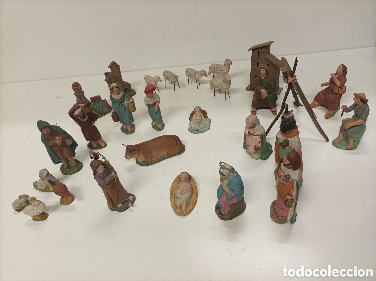 Figuras de Bel&eacute;n: Antiguas figuras de belen - Foto 1