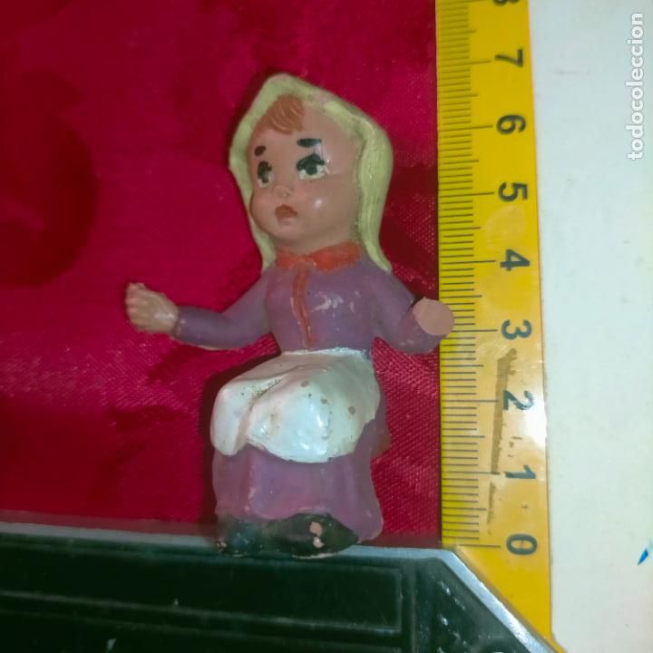 Figures of Bethlehem: ANTIGUA FIGURA pech oliver o similar PORTAL DE BELEN NACIMIENTO NAVIDAD PLASTICO DURO CABEZON MANO