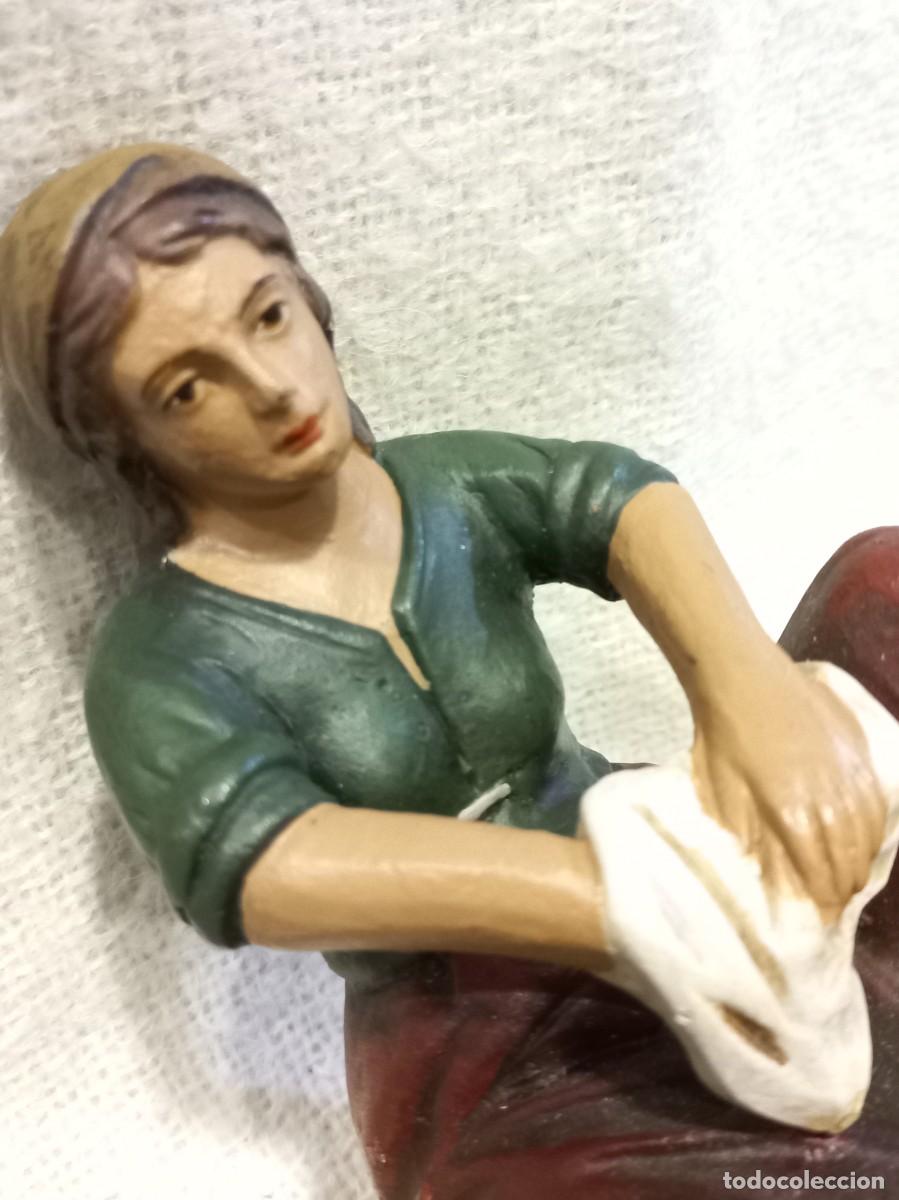 Figuras de Bel&eacute;n: LAVANDERA (21cm) barro &uml;SERRANO&uml; - Foto 4