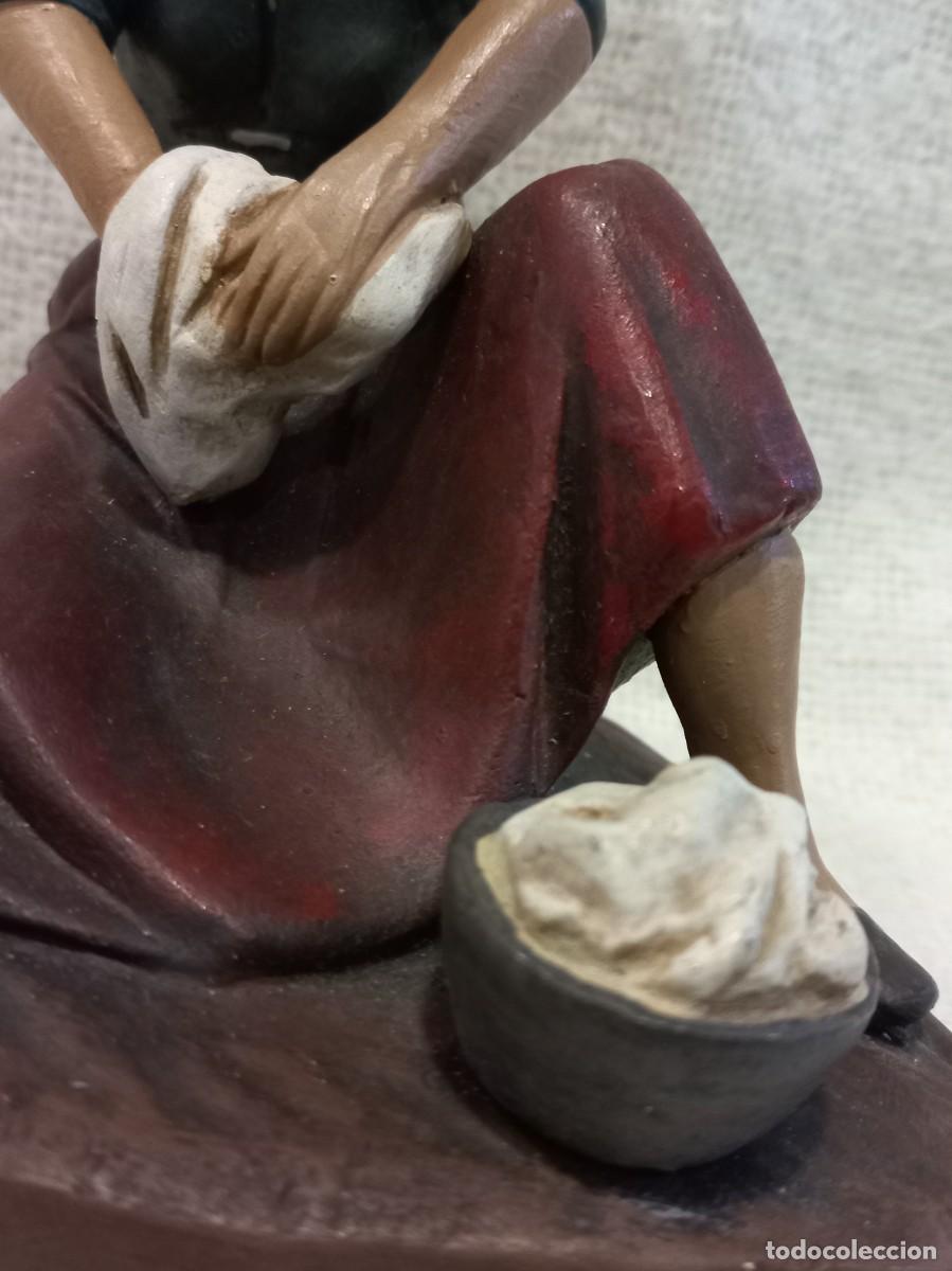 Figuras de Bel&eacute;n: LAVANDERA (21cm) barro &uml;SERRANO&uml; - Foto 6