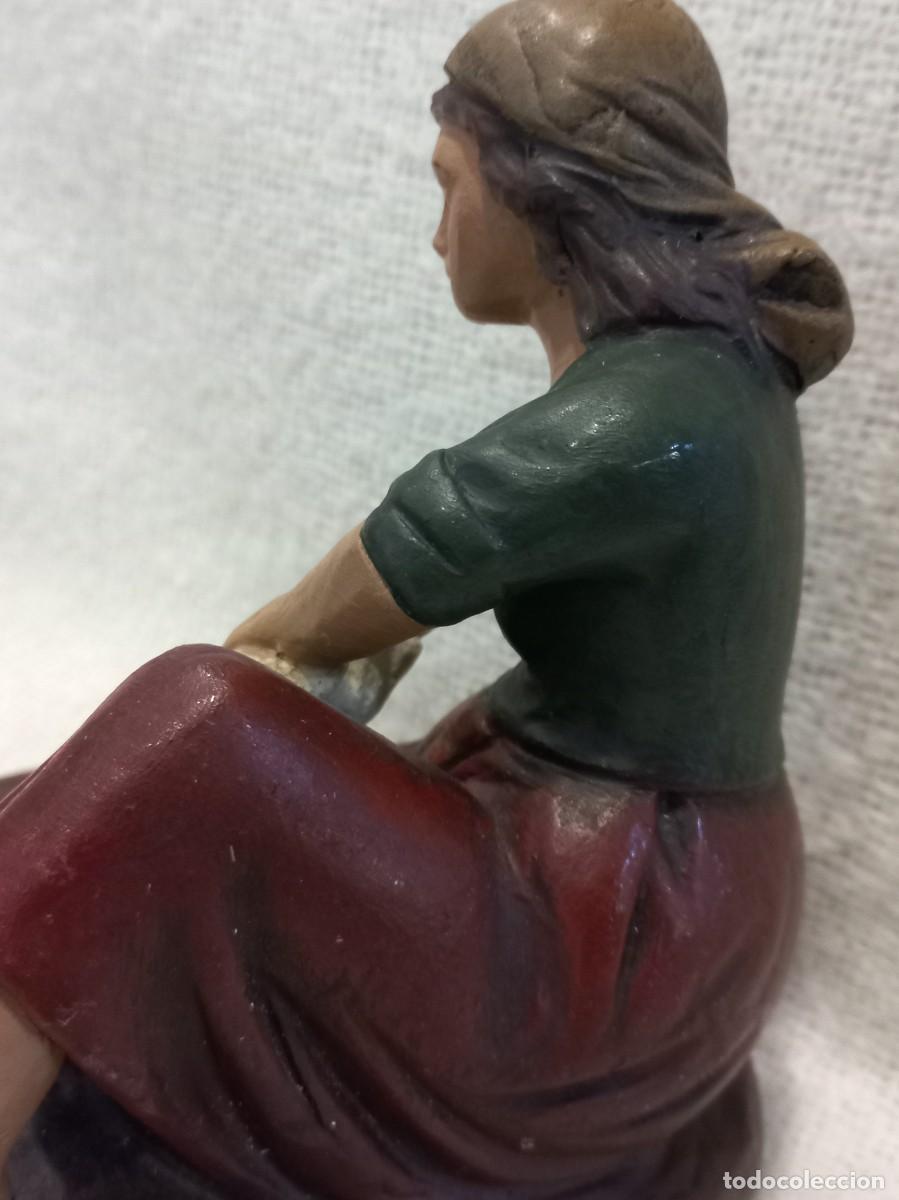Figuras de Bel&eacute;n: LAVANDERA (21cm) barro &uml;SERRANO&uml; - Foto 8