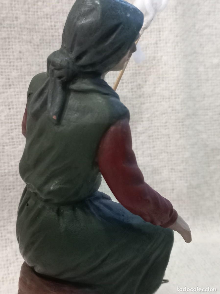 Figuras de Bel&eacute;n: HILANDERA ( 21cm) barro &uml;SERRANO&uml; - Foto 6