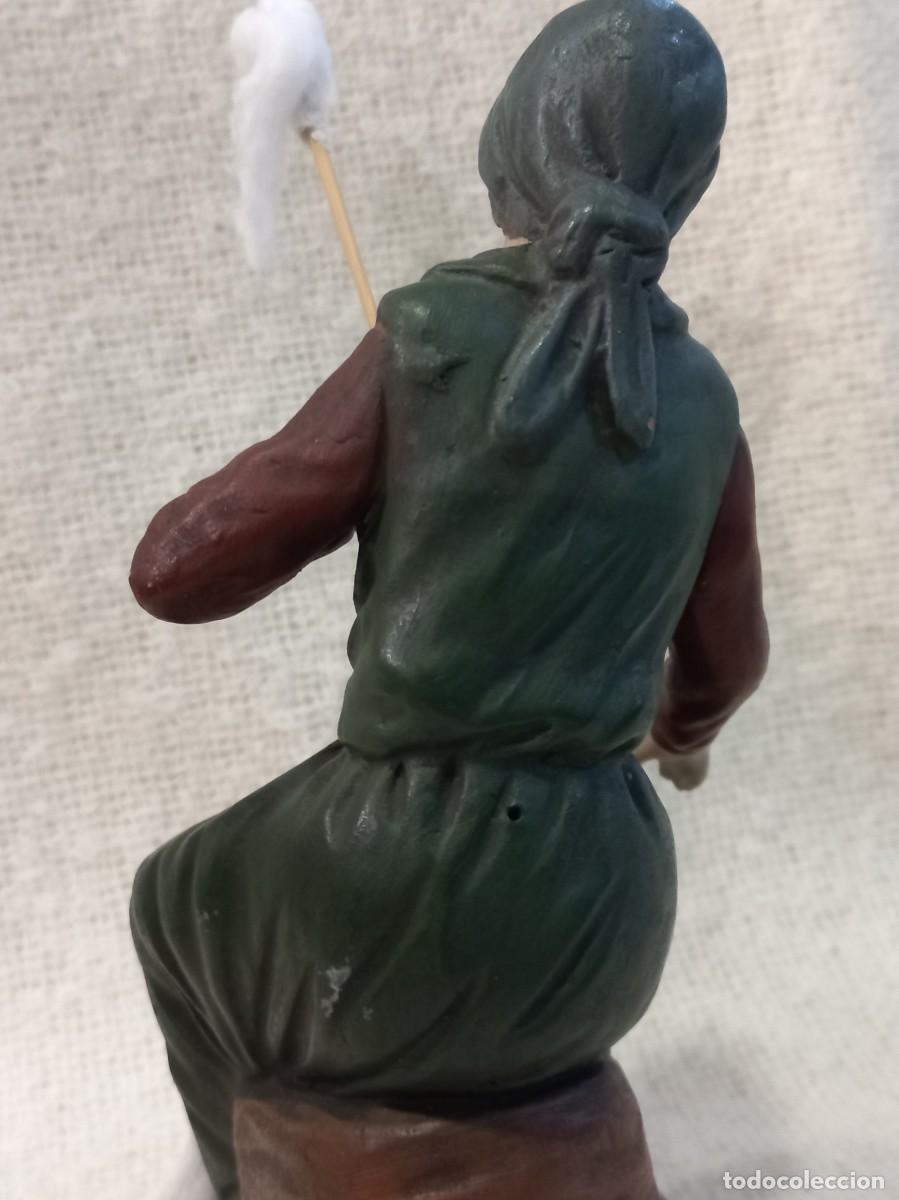 Figuras de Bel&eacute;n: HILANDERA ( 21cm) barro &uml;SERRANO&uml; - Foto 7