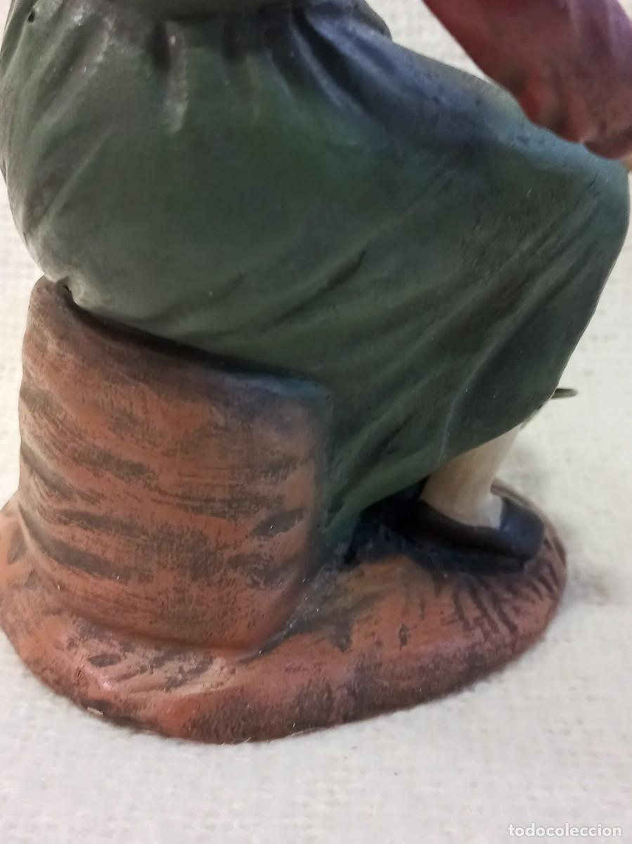 Figuras de Bel&eacute;n: HILANDERA ( 21cm) barro &uml;SERRANO&uml; - Foto 8