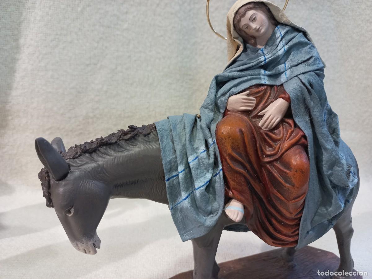 Figuras de Bel&eacute;n: BUSCANDO POSADA (21cm) barro &uml;SERRANO&uml; - Foto 2