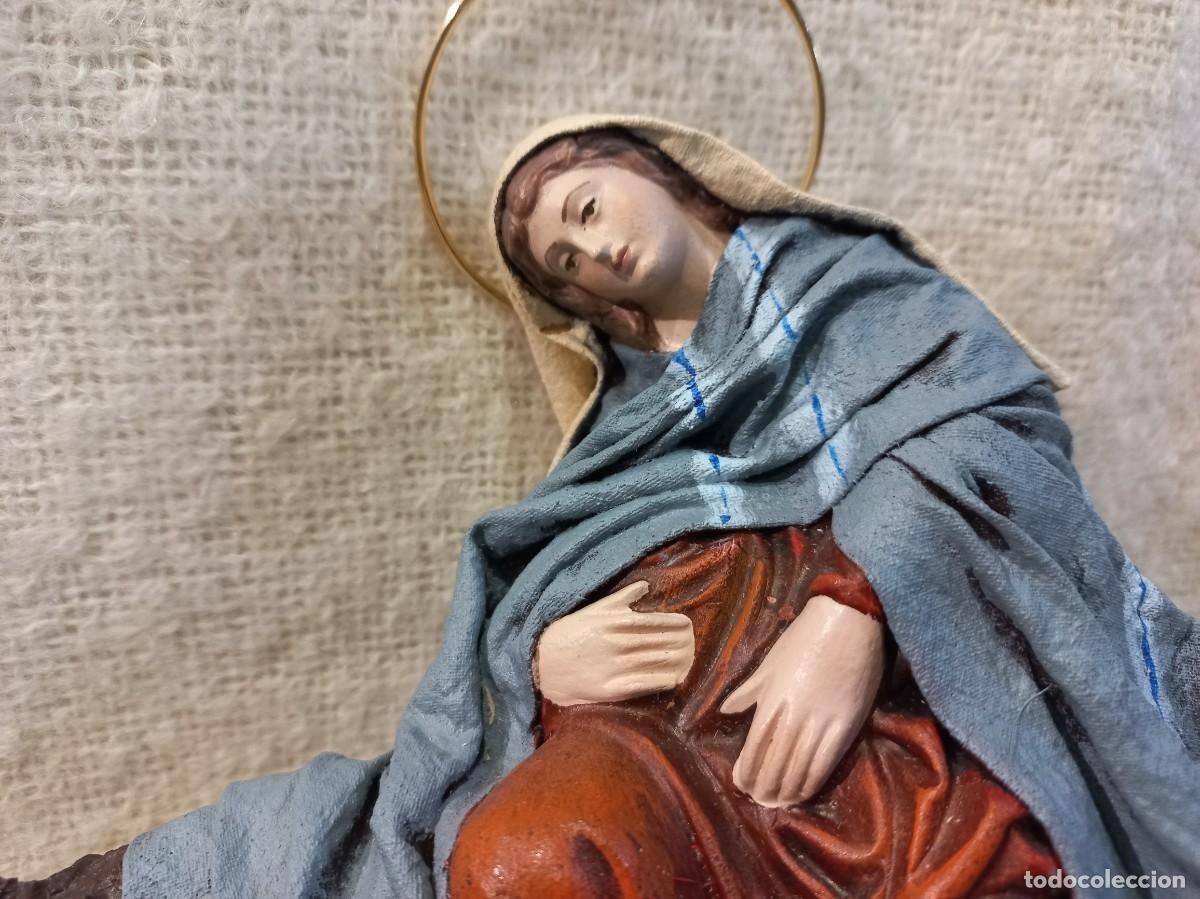 Figuras de Bel&eacute;n: BUSCANDO POSADA (21cm) barro &uml;SERRANO&uml; - Foto 3