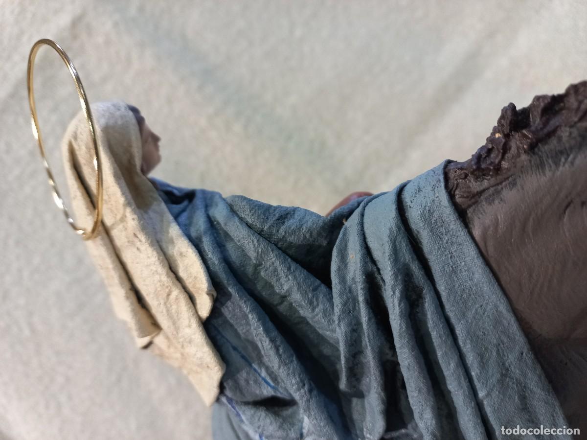 Figuras de Bel&eacute;n: BUSCANDO POSADA (21cm) barro &uml;SERRANO&uml; - Foto 8
