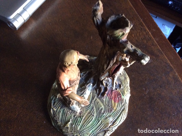 Figuras de Bel&eacute;n: Pastor matando el cordero - Foto 3