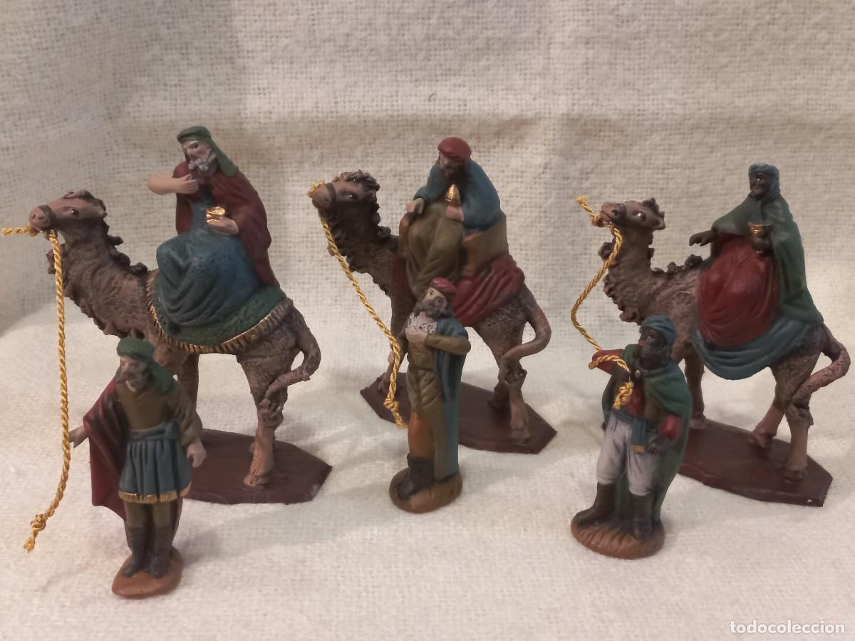 Figuras de Bel&eacute;n: REYES A CAMELLO (barro) 8cm &acute;SERRANO&uml; - Foto 2