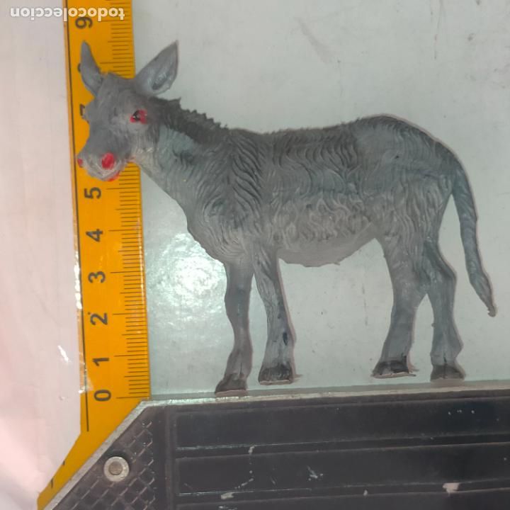 Figuras de Bel&eacute;n: HAGA SU OFERTA ANTIGUA FIGURA PORTAL BELEN NACIMIENTO PLASTICO DURO pech o similar burro