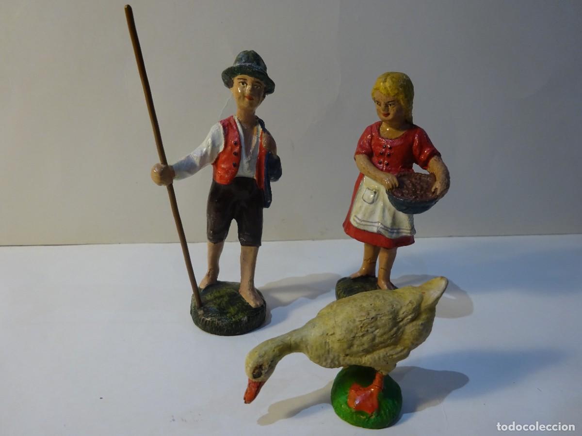 Figuras de Bel&eacute;n: LOTE 3 FIGURAS DE ELASTOL&Iacute;N PARA BEL&Eacute;N, NACIMIENTO - Foto 1