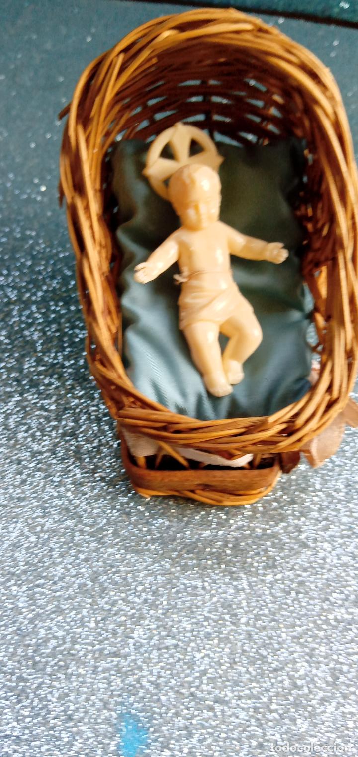 Statuine di Presepe: FIGURA DE NI&Ntilde;O JESUS PL&Aacute;STICO ANTIGUO 6 CM