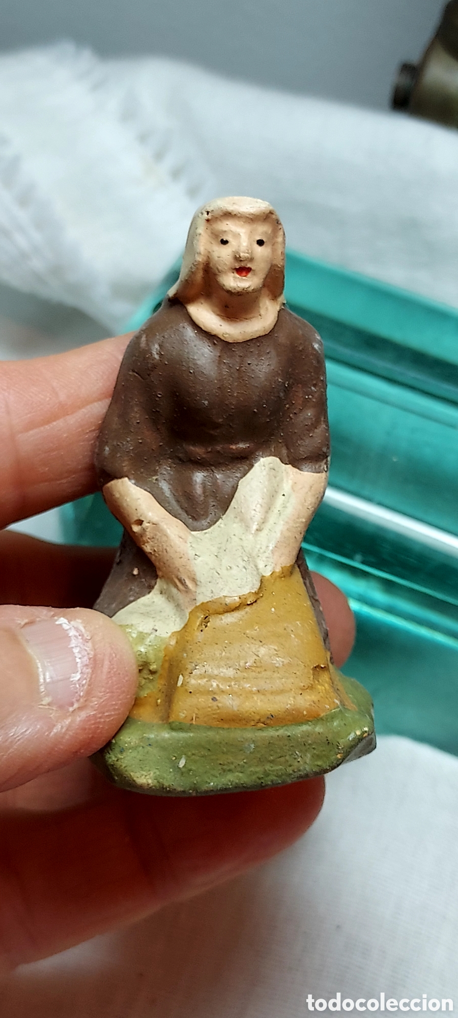 Figuras de Bel&eacute;n: LAVANDERA DE BARRO PARA BELEN - Foto 1