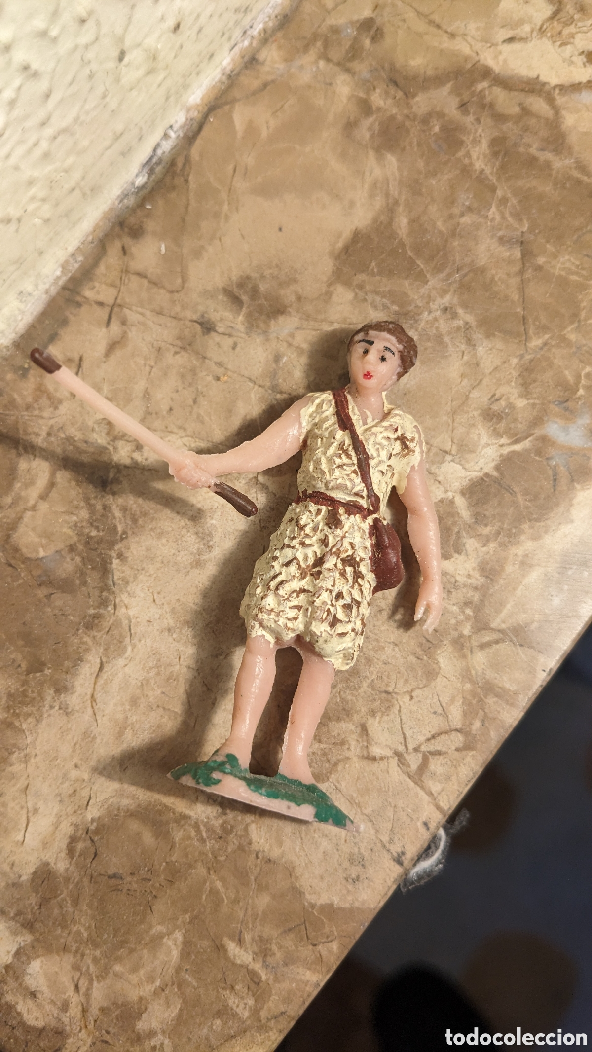 Figuras de Pres&eacute;pios: ANTIGUAS FIGURA BEL&Eacute;N NACIMIENTO pastor reba&ntilde;o 7 cm PECH OLIVER PUIG MIRETE A&Ntilde;Os 70