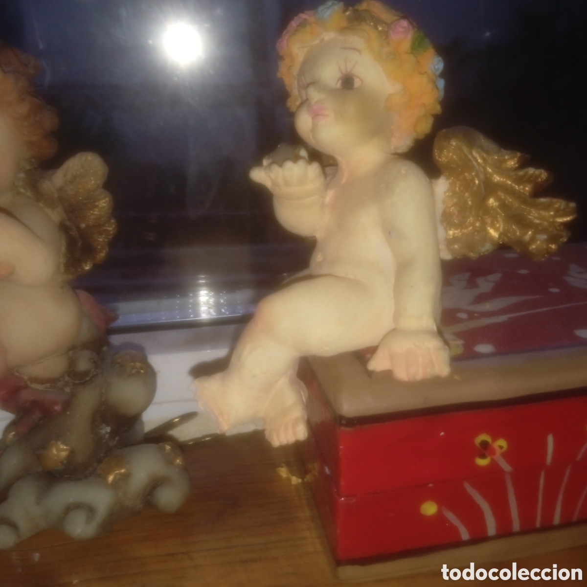 Figuras de Bel&eacute;n: &Aacute;ngeles, querubines de marmolina - Foto 3