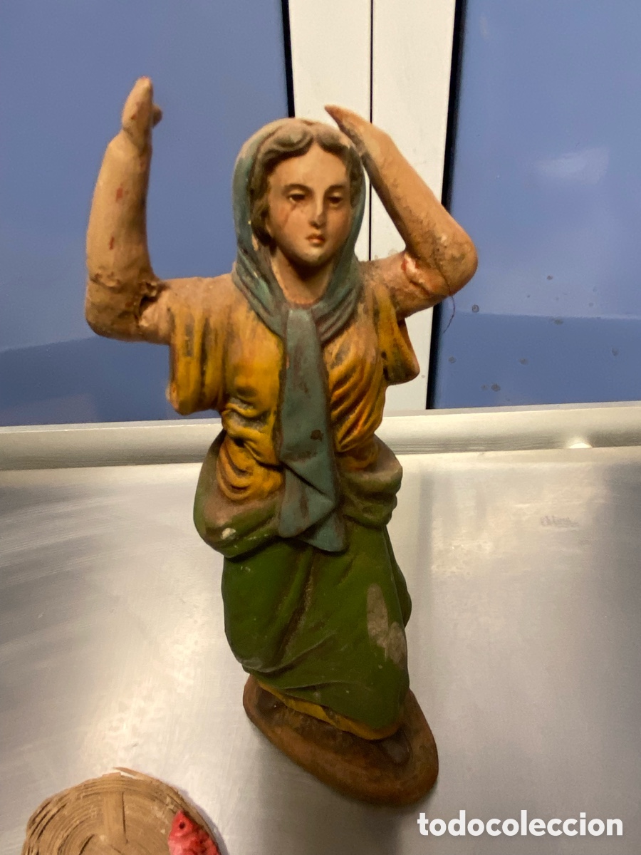 Figuras de Bel&eacute;n: Figura Bel&eacute;n ortigas pescadora - Foto 3