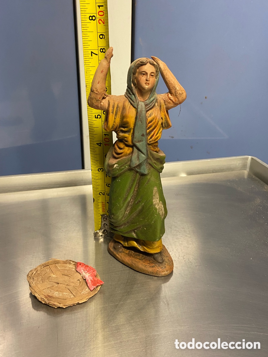 Figuras de Bel&eacute;n: Figura Bel&eacute;n ortigas pescadora - Foto 1