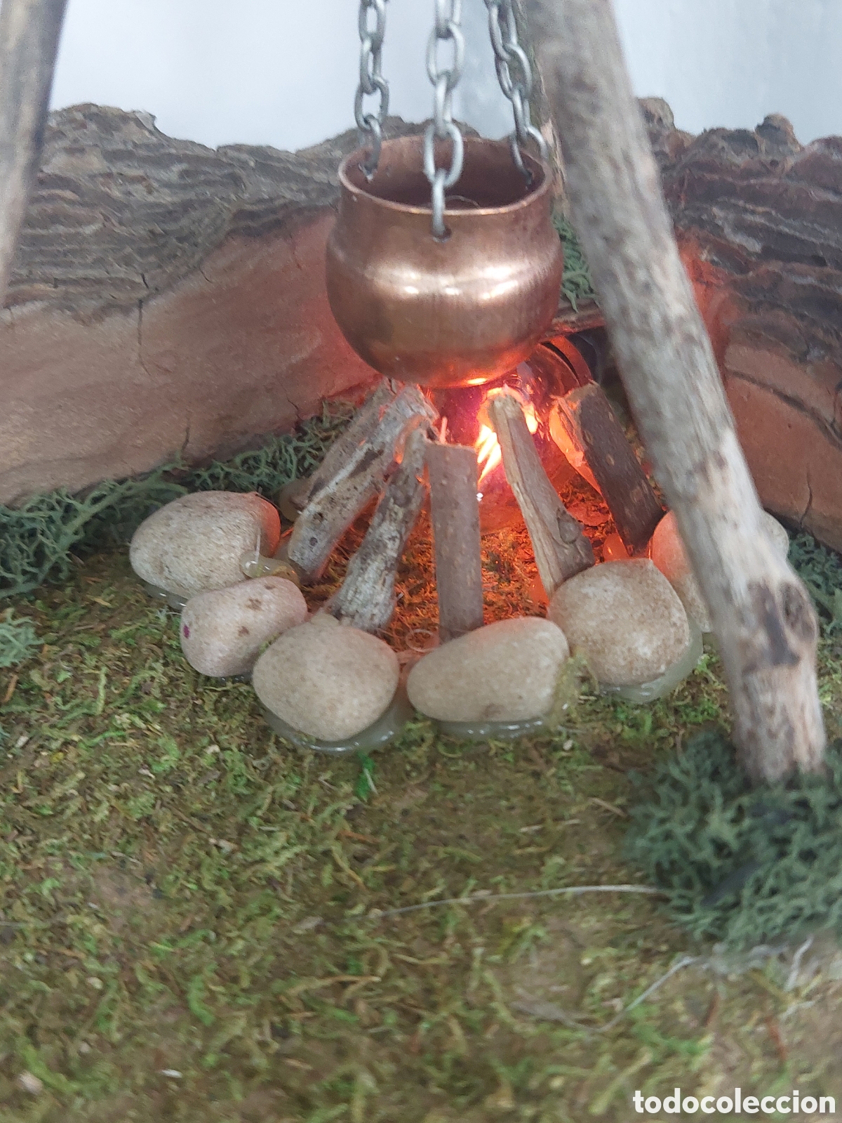 Figuras de Bel&eacute;n: Fuego con luz 220w - Foto 2