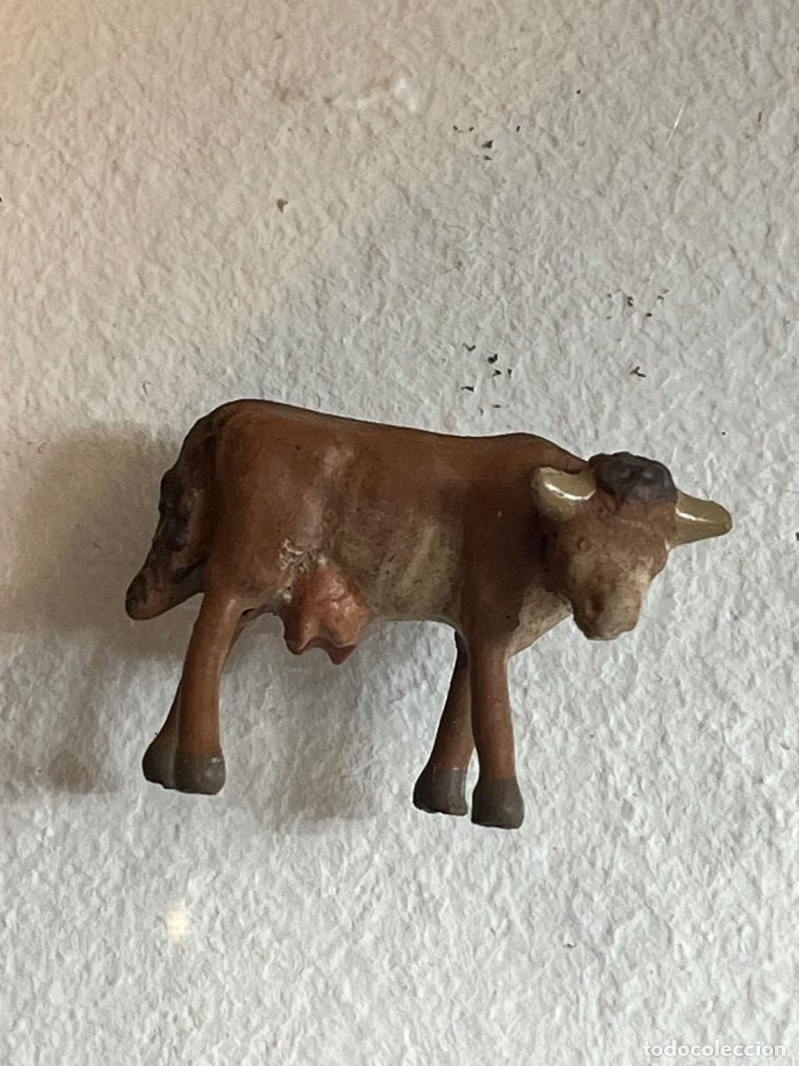 Figuras de Bel&eacute;n: Vaca de terracota policromada - Foto 2