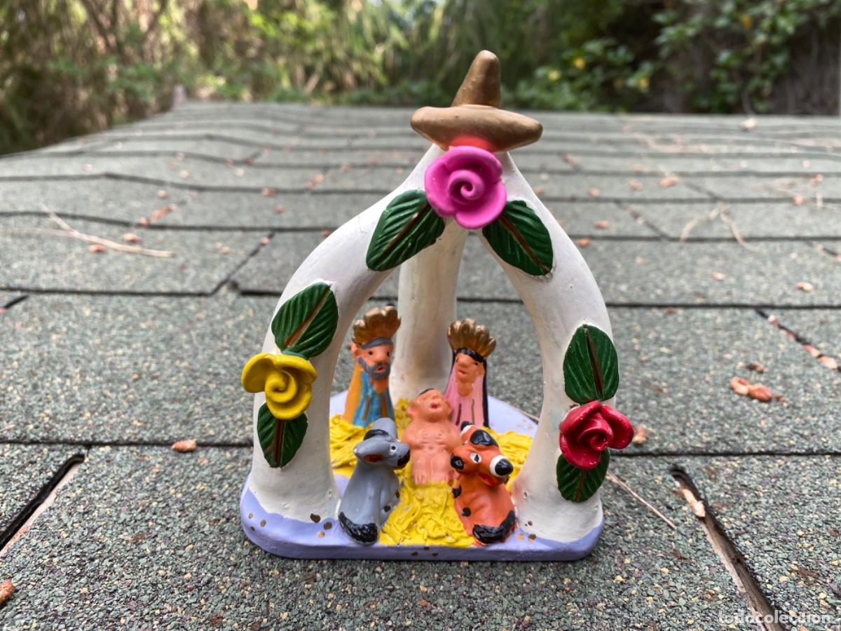 Statuine di Presepe: Belen portugu&eacute;s de gran colorido firmado por &rdquo;Misterio F sao&rdquo;