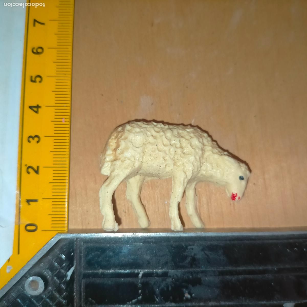 Figuren f&uuml;r Weihnachtskrippen: antigua figura de portal de belen plastico duro nacimiento . OFERTA POR LOTES COMBINADOS -