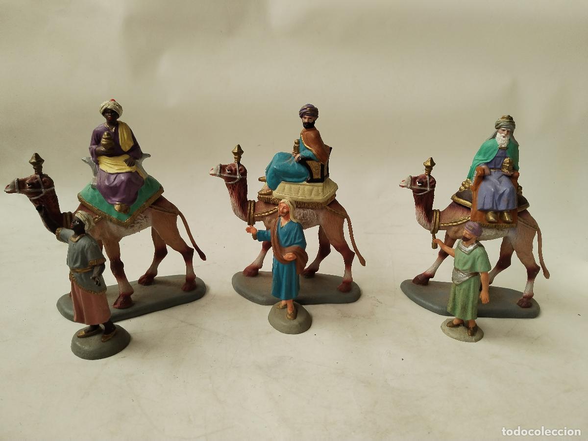 Figuras de Bel&eacute;n: reyes a camello belen pvc - Foto 7