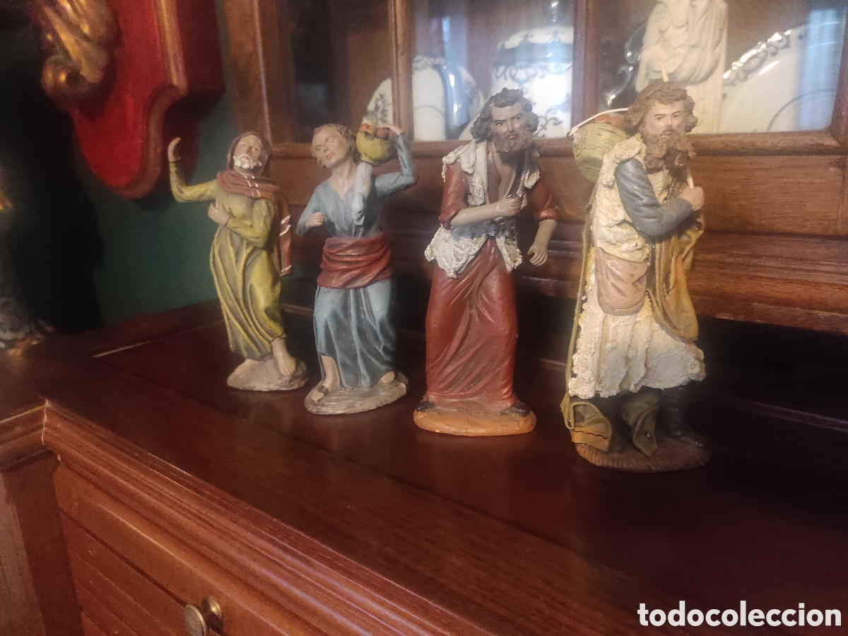 Figurines pour Cr&egrave;ches de No&euml;l: Figuras de bel&eacute;n nacimiento Cuatro personajes.