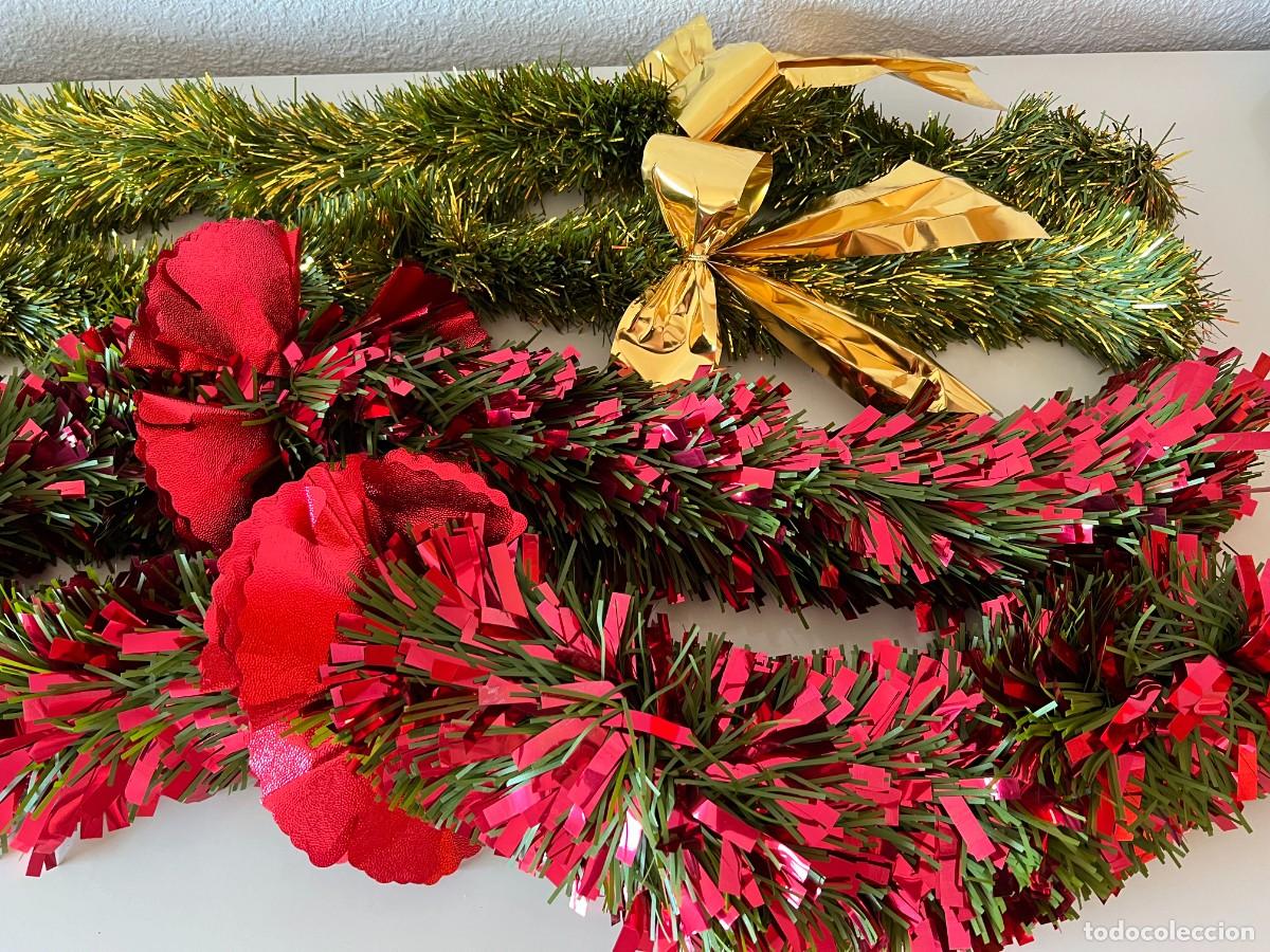 Figuras de Bel&eacute;n: ADORNO NAVIDAD - LOTE 2 ESPUMILLONES CON LAZOS Y ADORNOS