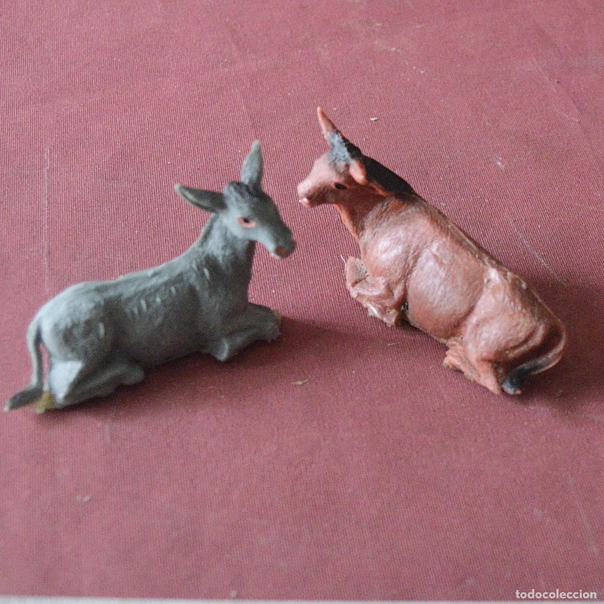 Figuras de Bel&eacute;n: BUEY O VACA Y ASNO O BURRO - PARA BELEN O PESEBRE