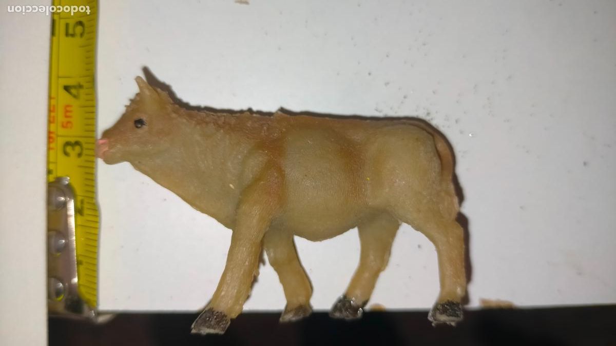 Figuras de Pres&eacute;pios: Figura de portal de bel&eacute;n antigua pl&aacute;stico diro