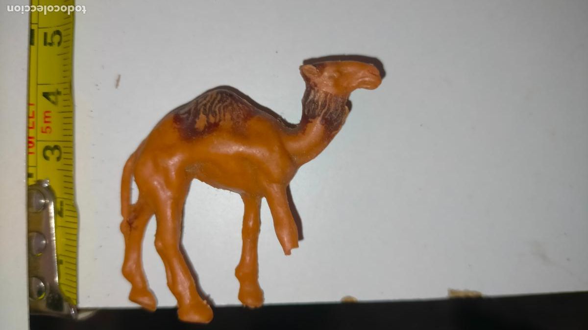 Statuine di Presepe: Figura de portal de bel&eacute;n antigua pl&aacute;stico diro