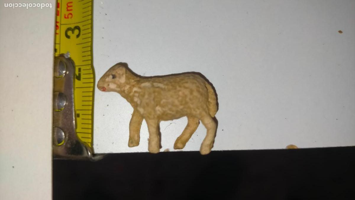 Figuras de Bel&eacute;n: Figura de portal de bel&eacute;n antigua pl&aacute;stico diro