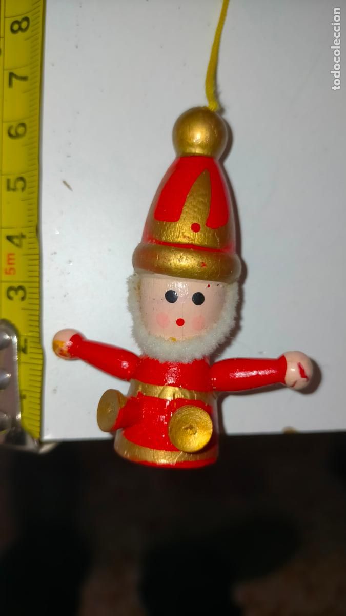 Figuras de Bel&eacute;n: Antiguo Adorno Navidad portal de Bel&eacute;n &aacute;rbol de Navidad madera