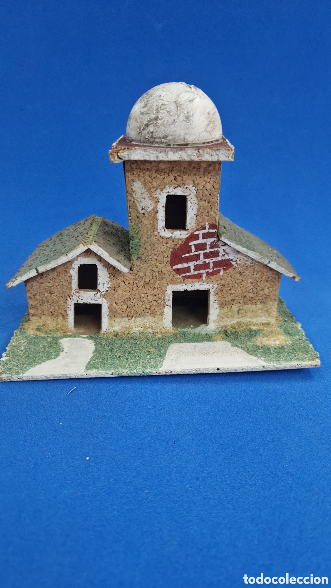 Statuine di Presepe: Casita de Belen de corcho y madera