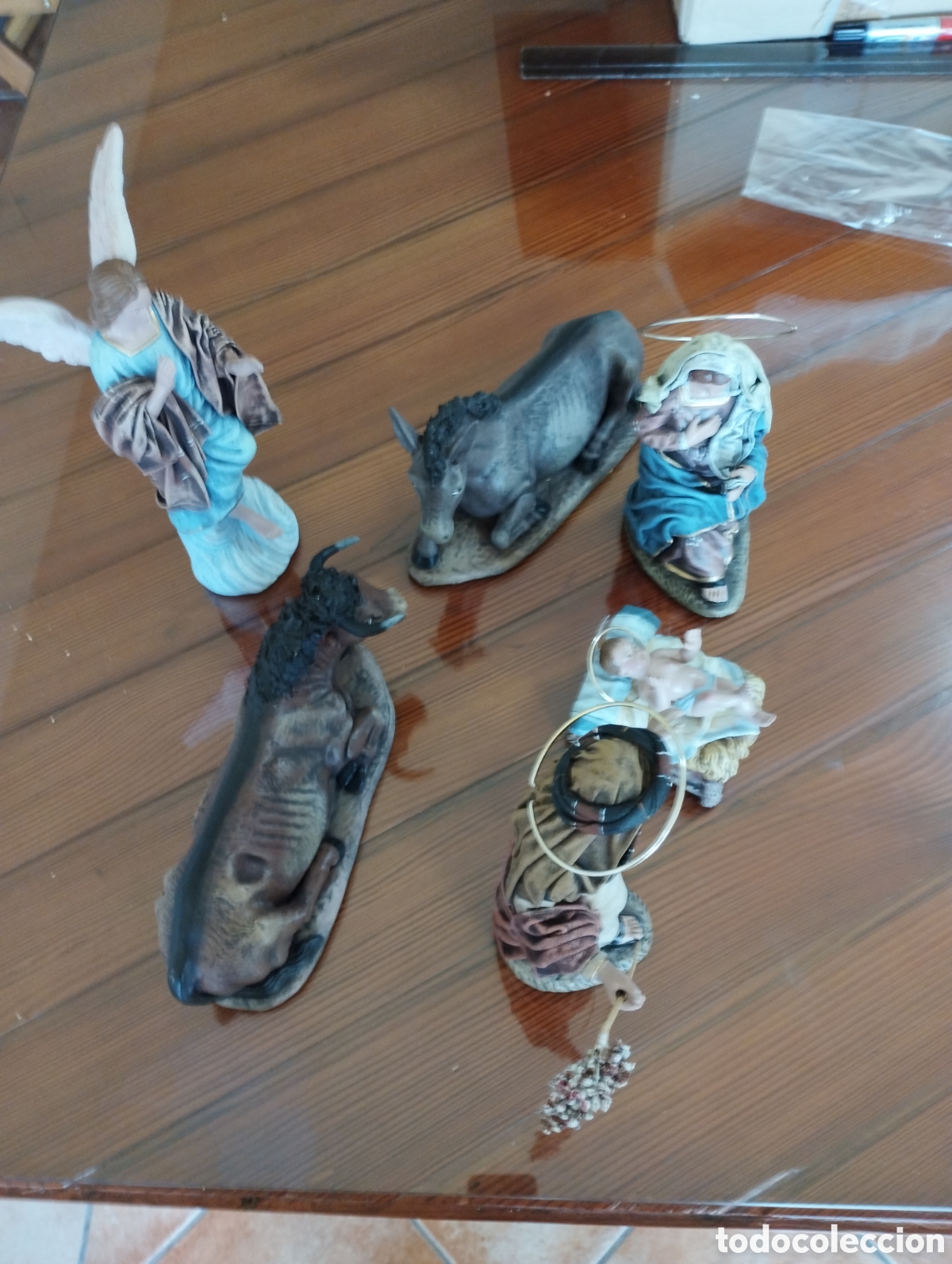 Figuras de Bel&eacute;n: Nacimiento lienzado de 27ctm - Foto 3