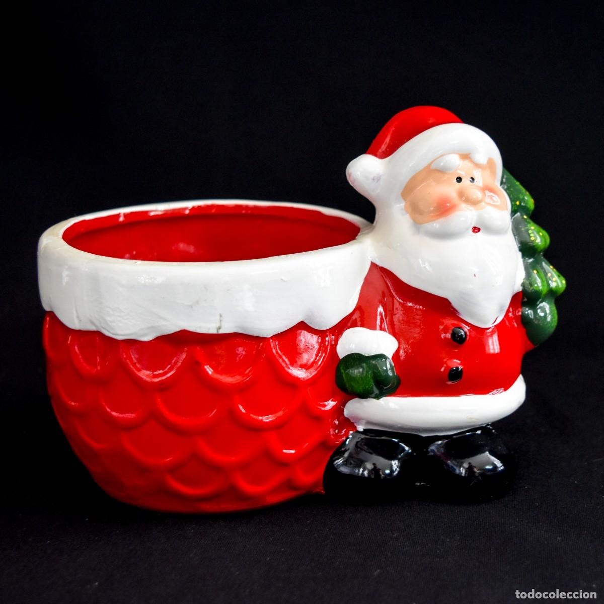 Figuras de Bel&eacute;n: Macetero navidad Pap&aacute; Noel - Foto 2