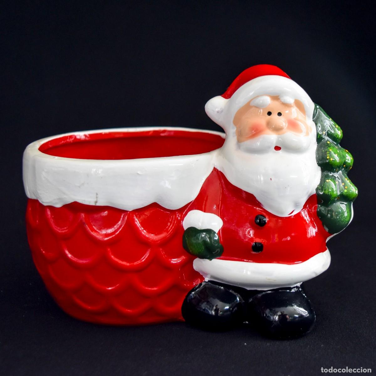 Figuras de Bel&eacute;n: Macetero navidad Pap&aacute; Noel - Foto 4