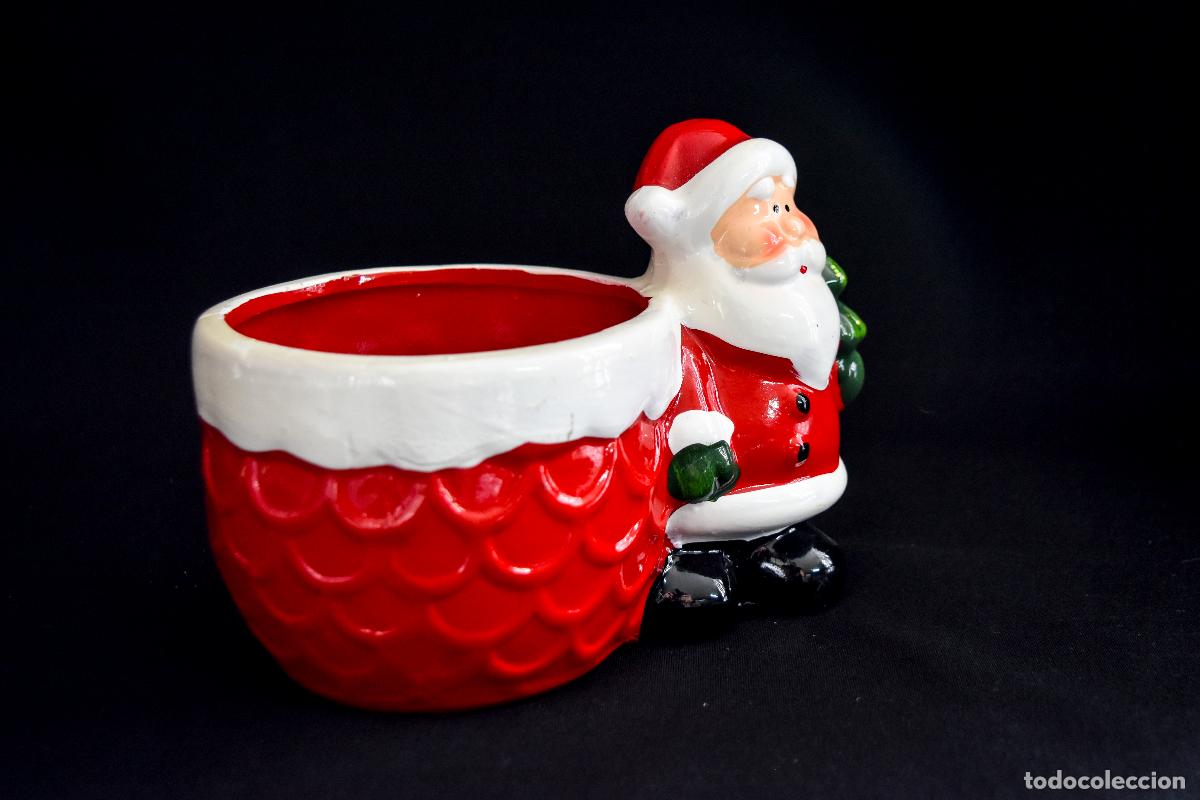 Figuras de Bel&eacute;n: Macetero navidad Pap&aacute; Noel - Foto 5
