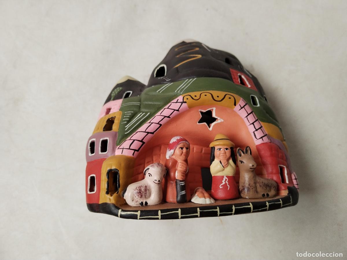 Figuras de Pres&eacute;pios: casita belen nacimiento en ceramica de peru